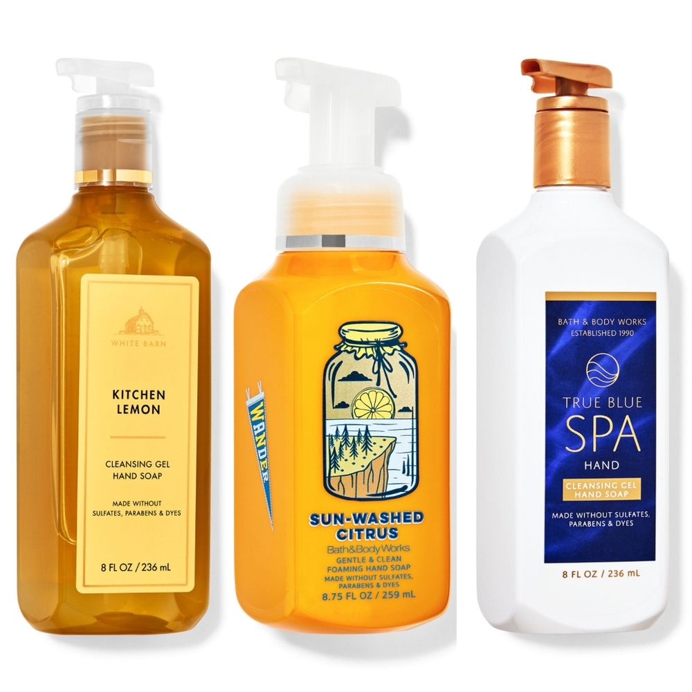 Bath and Body Works Citrus Lovers Hand Soap Set of 3 NEW Rare